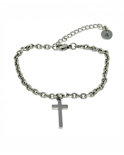 Hellenic Valor Cross Bracelet